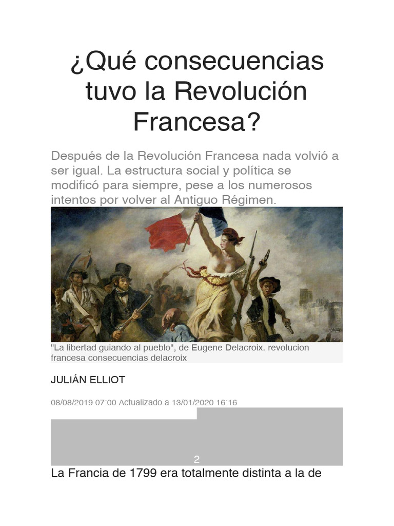 Impacto de la Revolución Francesa | PDF | revolución Francesa | Francia