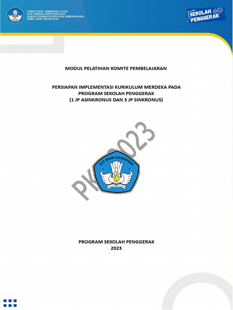 K.6. Modul Persiapan Implementasi Kurikulum Merdeka Pada Program ...