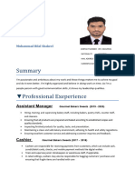 Muhammad Bilal New CV