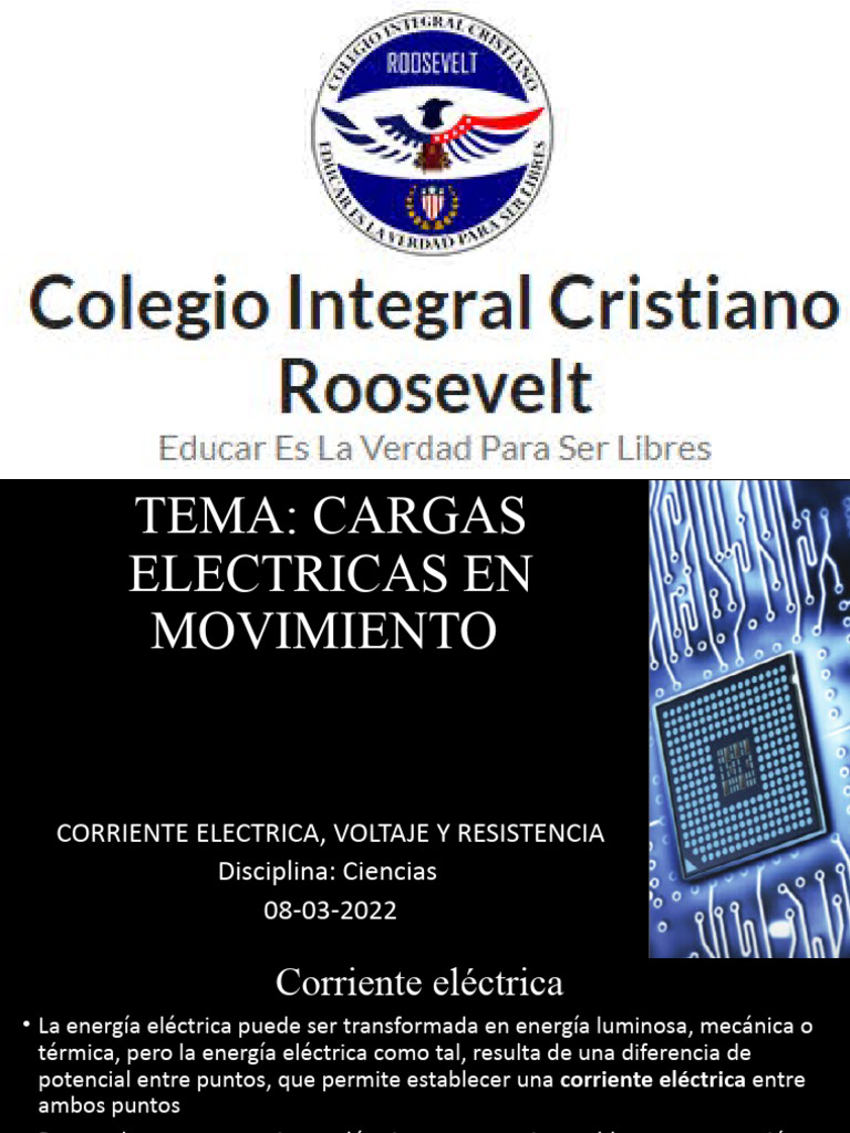Cargas Electricas en Movimiento Descargar gratis PDF Corriente eléctrica Electricidad