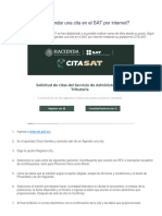 Cómo Agendar Una Cita en El SAT Por Internet