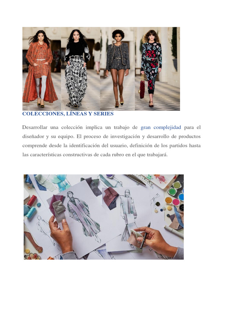 Colecciones, líneas, series | PDF | Ropa | Diseño de moda