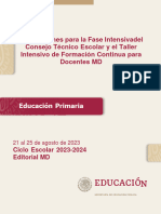 Orientaciones CTE Fase Intensiva Editorial MD - Primaria