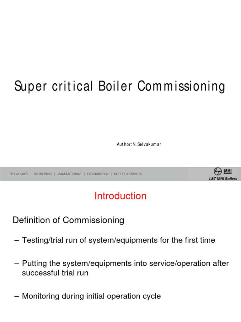 Super Critical Boiler Commissioning1 | PDF | Boiler | Energy Conversion
