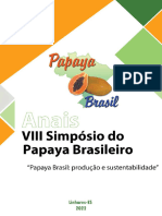 Viii Simpósio Do Papaya Brasileiro Produção e Sustentabilidade