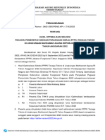Pengumuman Optimalisasi - PPPK Tenaga Teknis MA - TA 2022 - Fix