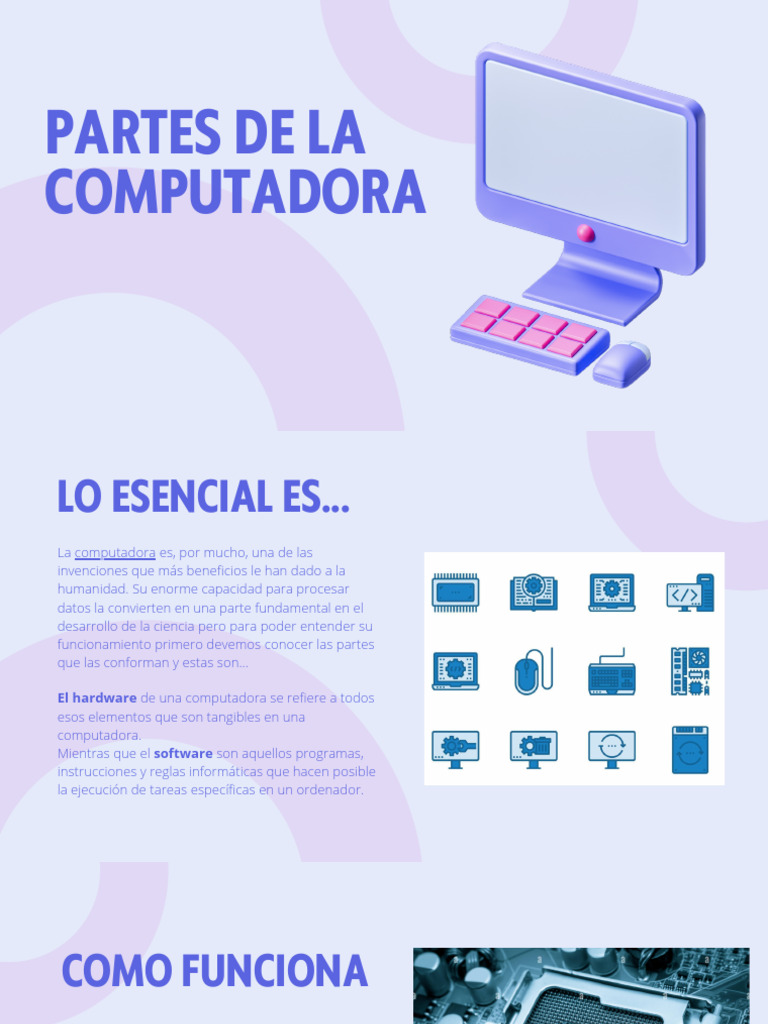 Partes de La Computadora | PDF | Hardware de la computadora | Periférico