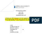 BDAU2103 Element of Law 1