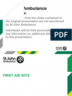 First Aid Kits Presentation Lesson Plan Resource