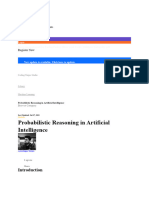 Probabilistic Reasoning in Artificial Intelligence: Register Now