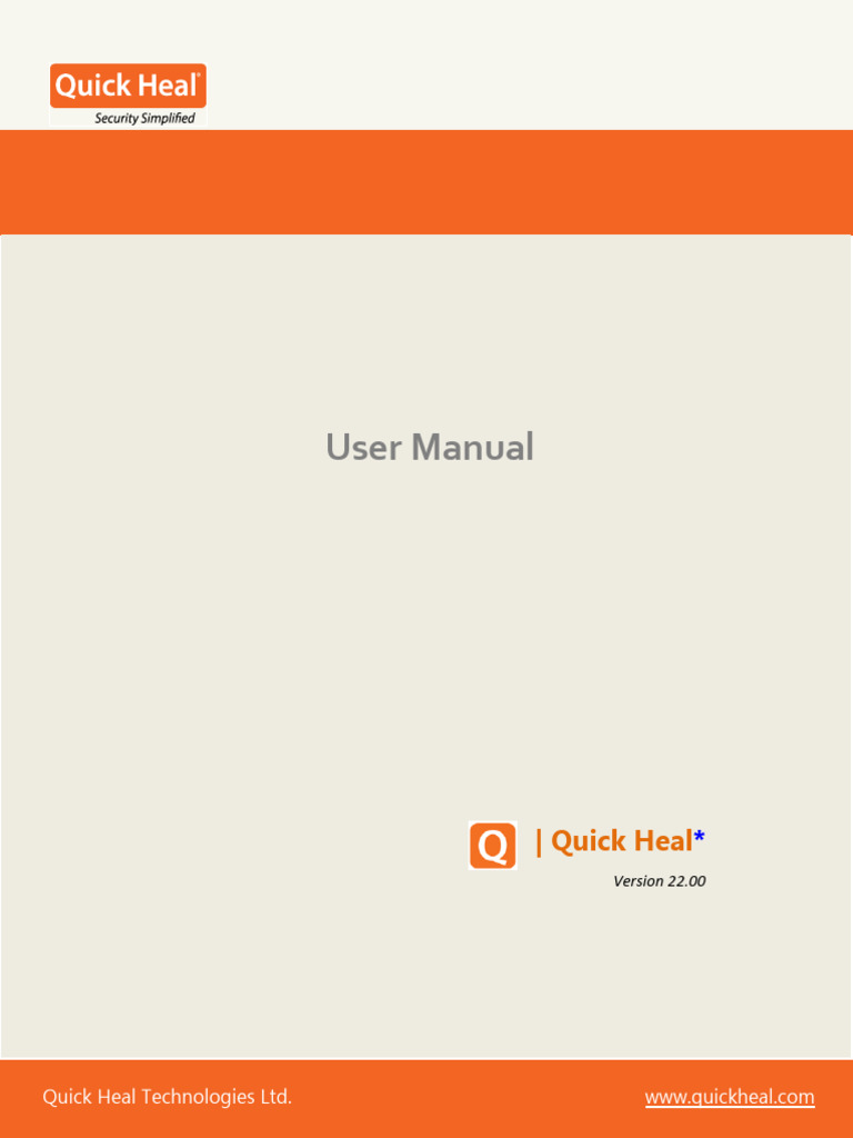 Quick Heal - v22 | PDF | Windows Xp | Microsoft Windows