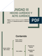 Unidad III Hecho Juridico - 29-01-2019