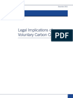 Legal Implications of Voluntary Carbon Credits