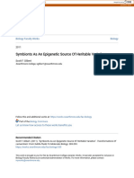 Symbionts As An Epigenetic Source of Heritable Variation