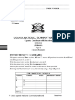 Uce Biology Paper 1 Uganda National Examinations Board 2023 (3) 001 - Sign