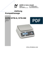Betriebsanleitung Kompaktwaage: Kern WTB-N, WTB-NM
