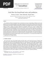 Axial Flow Fan Broad-Band Noise and Prediction