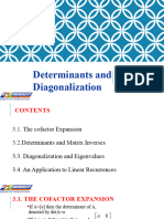 Chapter 3 - Determinants and Diagonalization