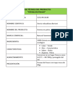 Ficha Técnica Del Producto