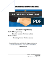 CBLM Practice Career Professionalism