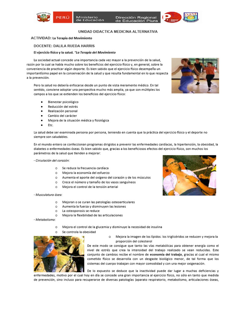 Guia Aprendizaje De Ejercicio Físico Y La Salud Pdf Obesidad