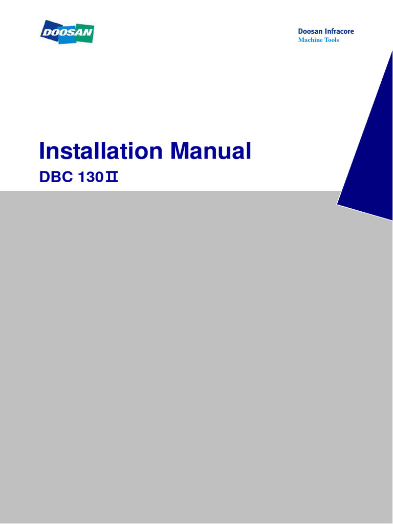 DBC 130II Installation Guide | PDF | Tools | Equipment