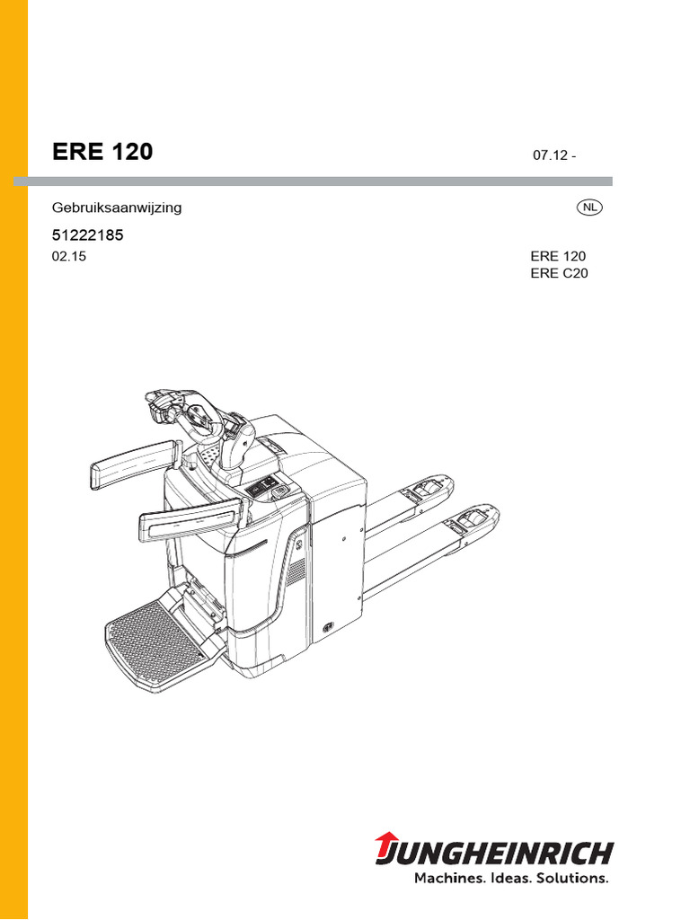 ERE 120. Gebruiksaanwijzing 07.12 - 02.15 ERE 120 ERE C20 | PDF