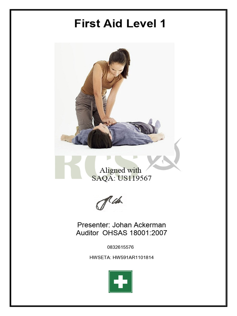 First Aid Level 1 Training Overview | PDF | Burn | Cardiopulmonary ...