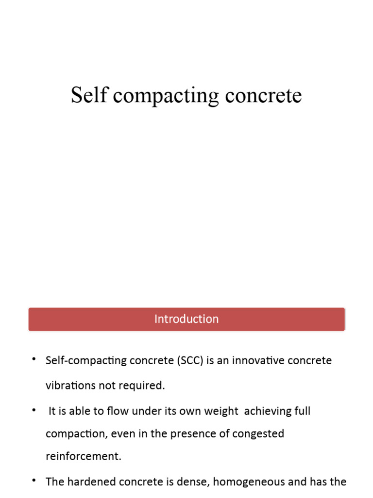 Session 5 Self Compacting Concrete | PDF | Concrete | Rheology