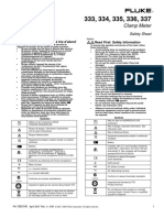 Fluke 336 Safety Instructions