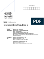 Hunters Hill 2022 Standard Maths Trials & Solutions