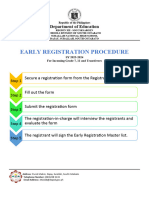 Early Registration Step