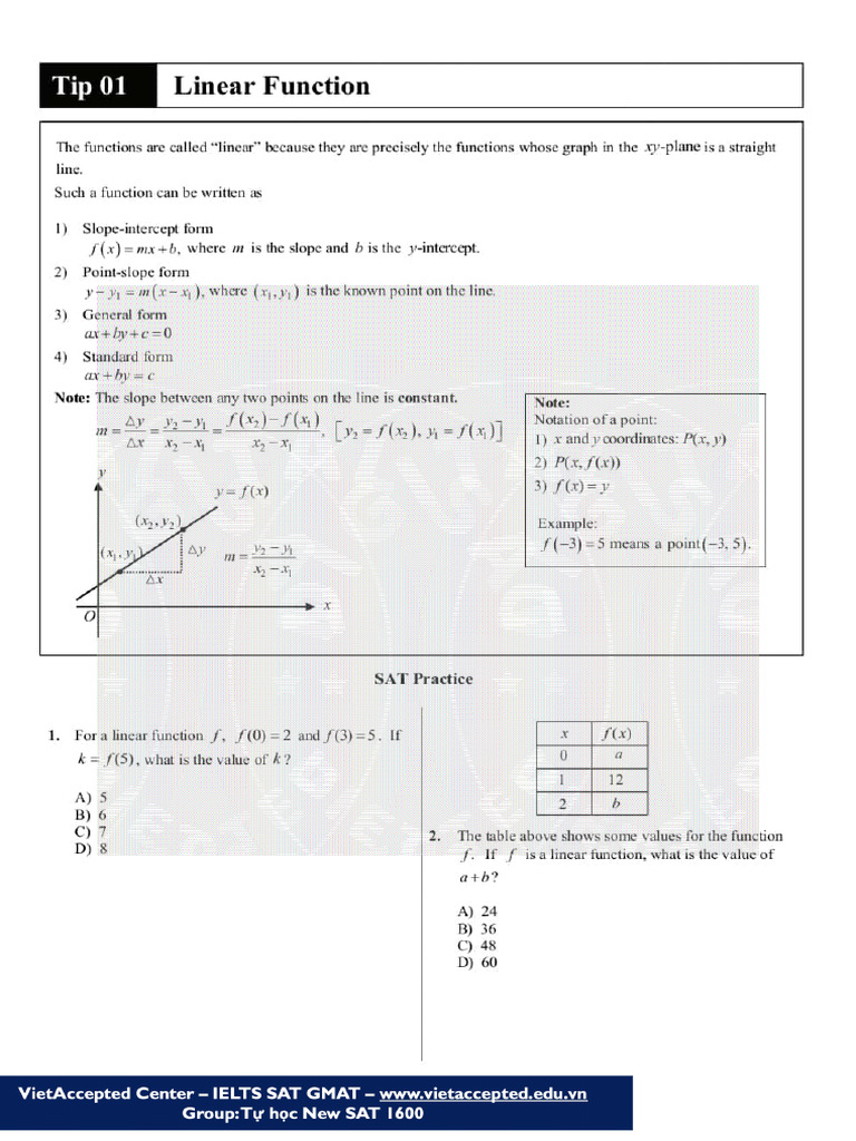 SAT Notes | PDF