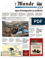Journal Le Monde Du Mercredi 13 Septembre 2023