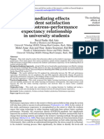 The Mediating Effects of Student Satisfaction On Technostress-Performance Expectancy Relationship in University Students