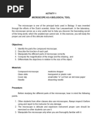 Act 1 Microscope As A Biological Tool