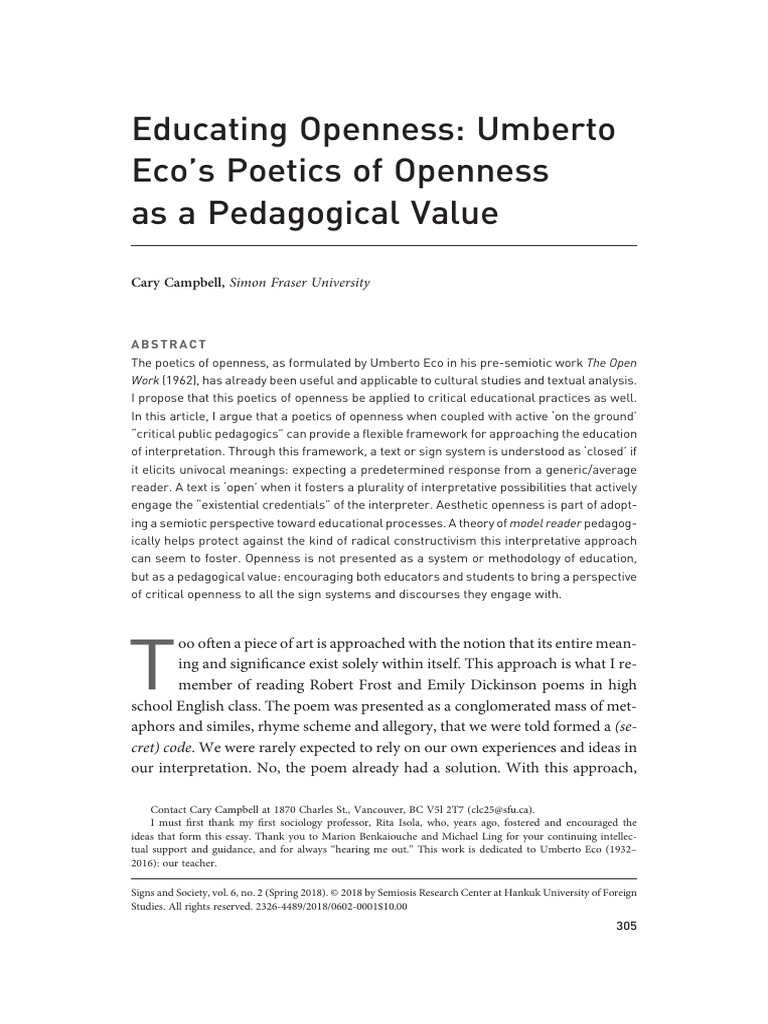 Educators Embrace Openness | PDF | Semiotics | Pedagogy