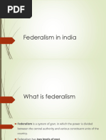 Federalism and India