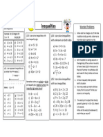 Inequalities Worksheet