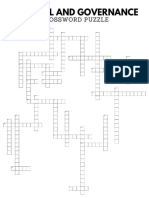 Asturias Political and Governance Crossword Puzzle