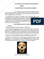 BLOQUE I Tema 1 Prehistoria y Protohistoria en La Peninsula