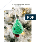 Ornamento Del Arbol de Navidad PDF Amigurumi Patron Gratis