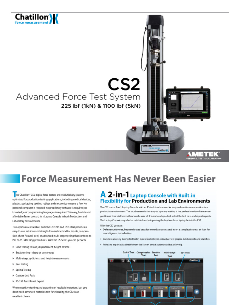 Chatillon Handheld Scale IN Series - C.S.C. Force Measurement, Inc.
