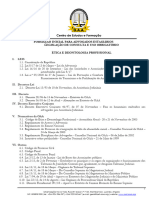 LEGISLAÇÃO de Etica e Deontologia Profissional - CEF-OAA 2021