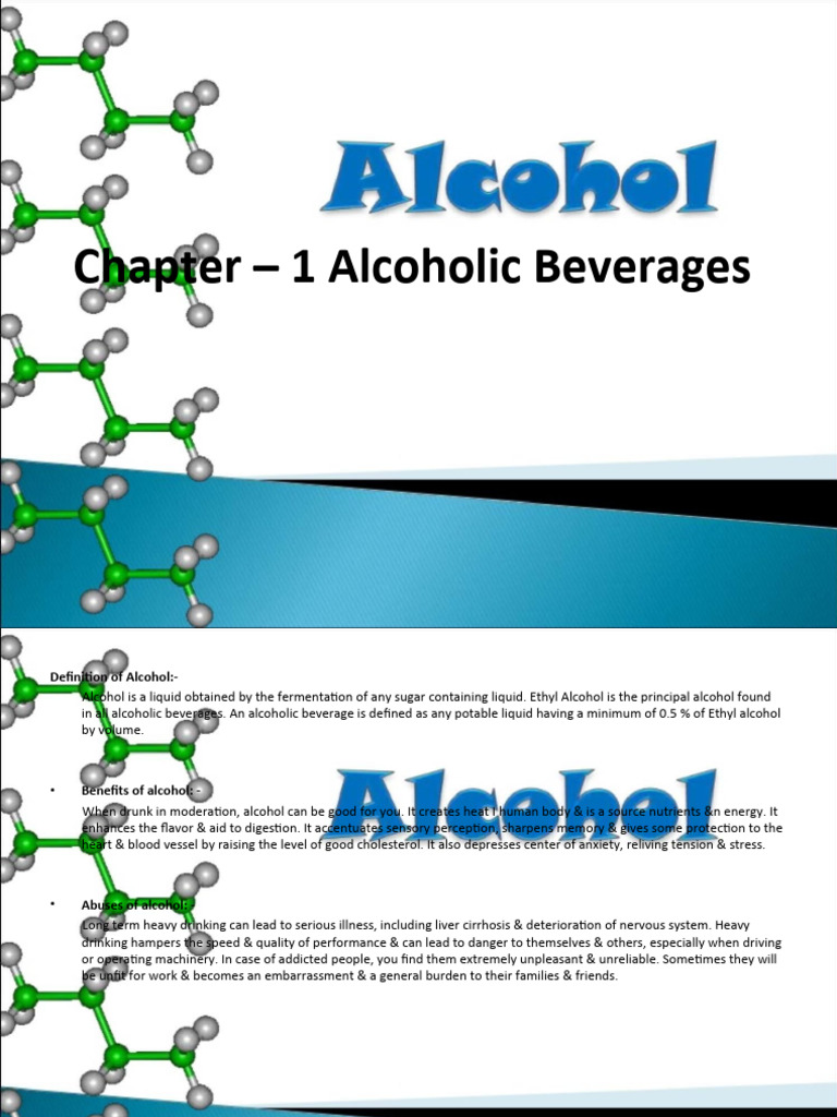 Understanding Alcoholic Beverages | PDF | Alcoholic Beverages | Wine