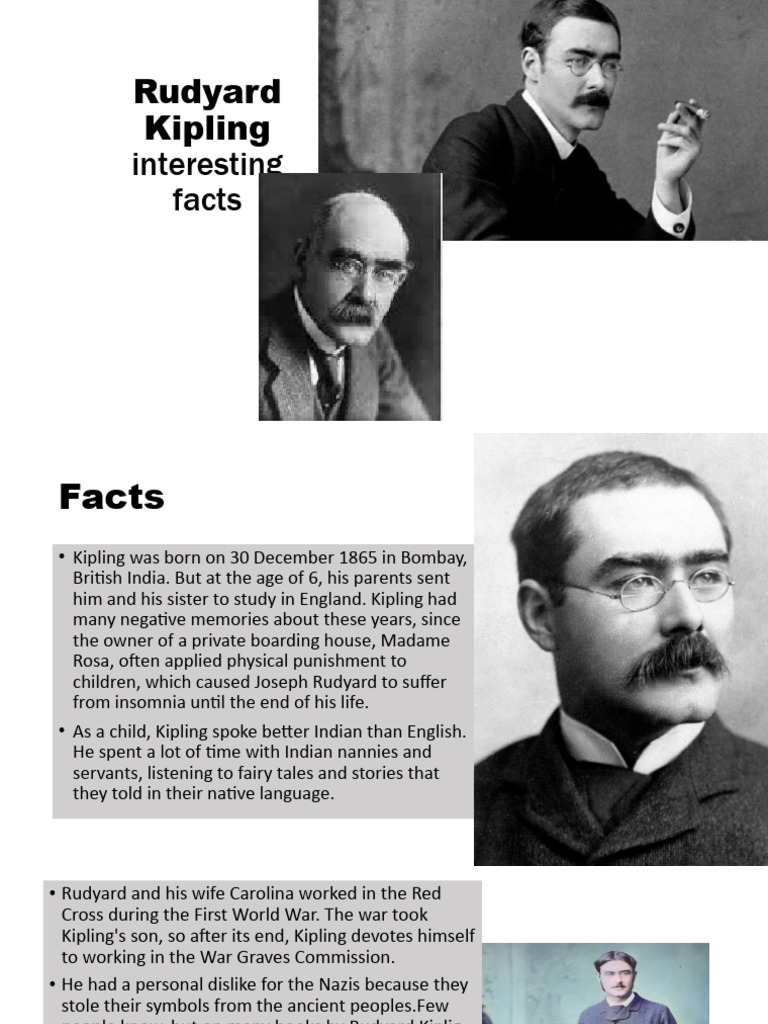 Rudyard Kipling Interesting Facts PDF