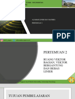 Aljabar Linier Dan Matriks-Pertemuan 2