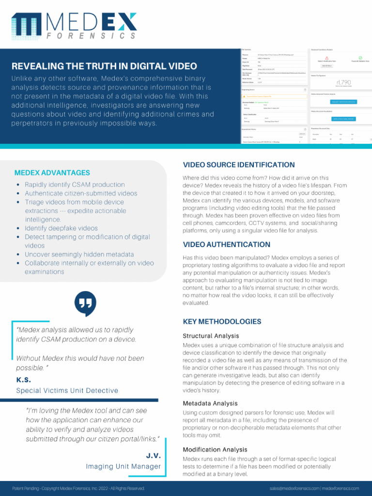 Medex_Forensics_-_Service_Overview | PDF