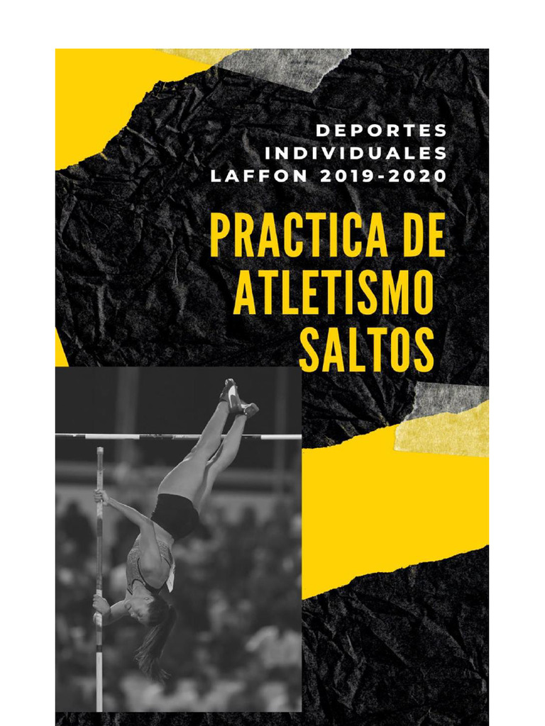 Juegos y Técnicas de Saltos en Atletismo | PDF | Deporte del atletismo