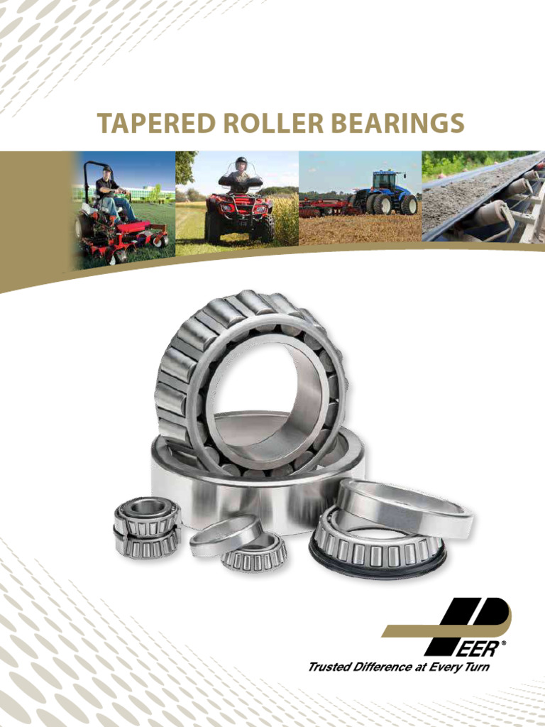 Tapered Bearing Catalog Pdf Bearing Mechanical Machines